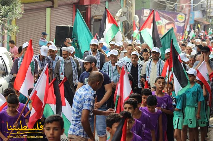 بالصور.. مسيرات مخيَّم البرج الشمالي في لبنان بيوم القدس العالمي