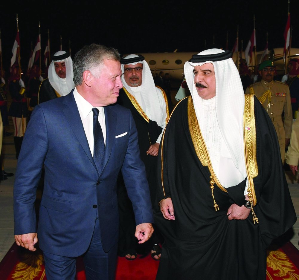 دیدار پادشاه بحرین و همتای‌ اردنی‌اش در منامه