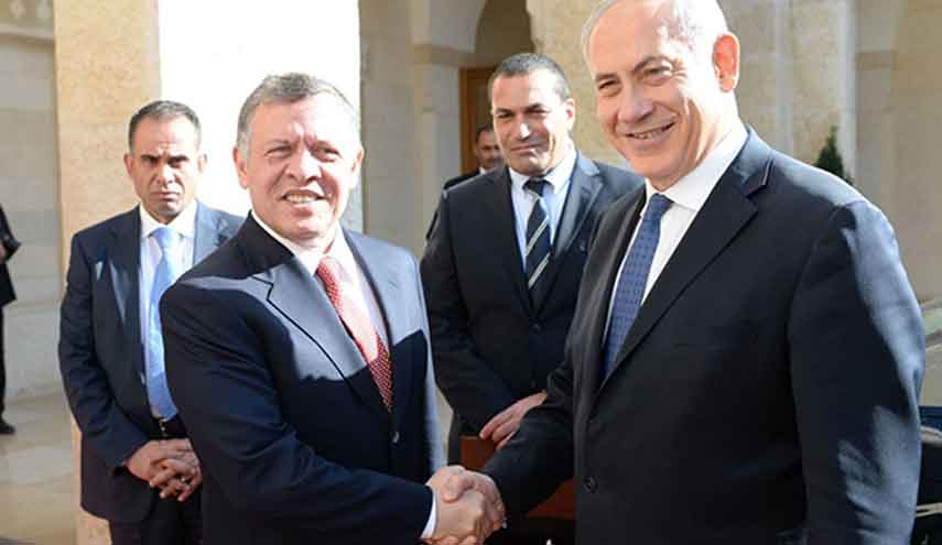لقاء ملك الأردن برئيس وزراء الكيان الاسرائيلي لبحث القضايا الثنائية والتجارية 