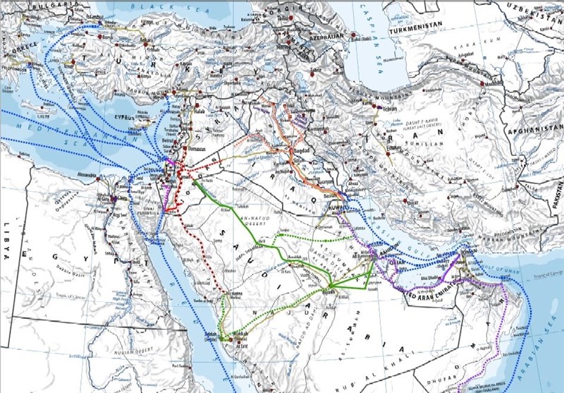 خط آهن حیفا- خلیج فارس؛ زیربنای استعمار جدید منطقه + نقشه