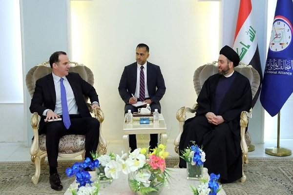 دیدار عمار حکیم با فرستاده ویژه رئیس‌جمهور آمریکا در ائتلاف ضد داعش