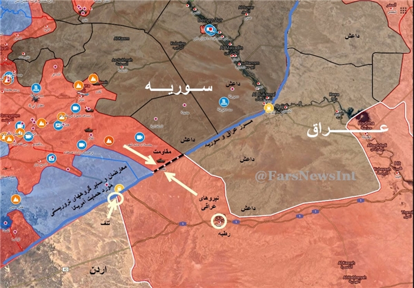استقرار ارتش سوریه در کل مرز با اردن +نقشه