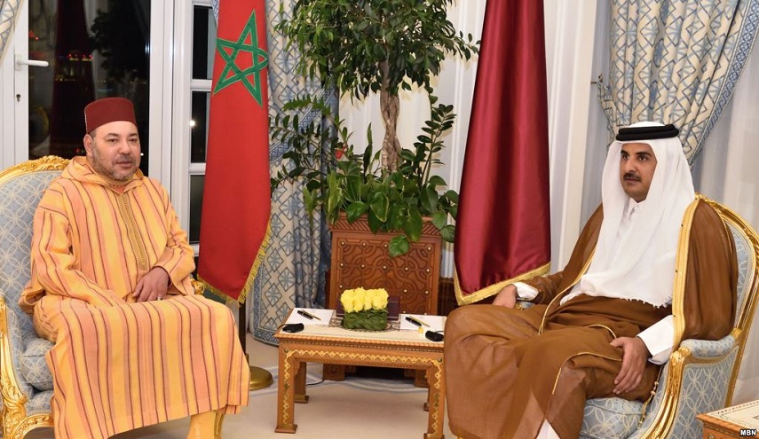 مصادر : لقاء سري بين الملك محمد السادس  وأمير قطر