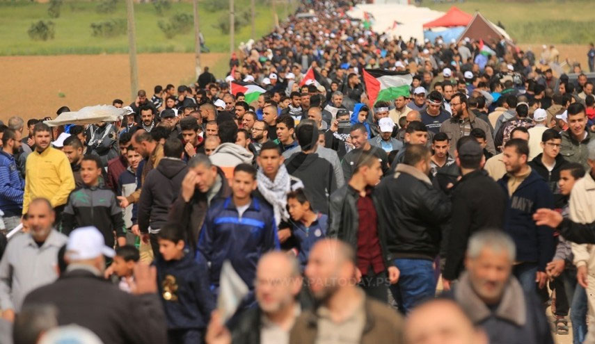 الهيئة الوطنية لمسيرات العودة تطلق اسم “غزة الحرية و الحياة” للجمعة المقبلة