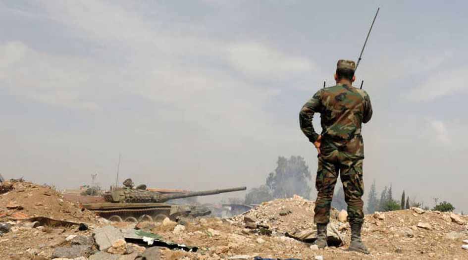 الجيش السوري يحبط هجوم إرهابيين على منطقة الزلاقيات في ريف حماة