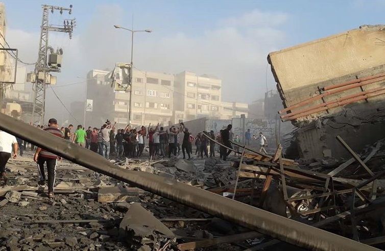 حمله هوایی رژیم صهیونیستی به یک مرکز فرهنگی در غزه
