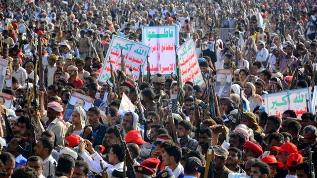 تظاهرات یمنی‌ها به مناسبت سومین سالروز بمباران بندر «الحدیده»