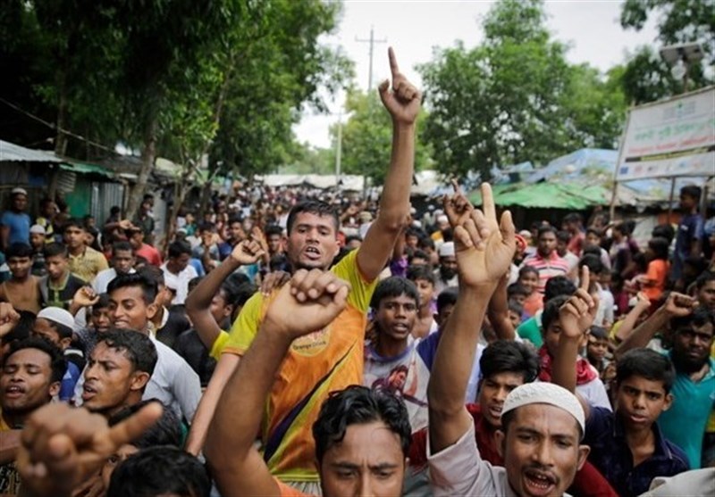 تظاهرات اعتراض آمیز مسلمانان روهینگیا در سالگرد سرکوب ارتش میانمار
