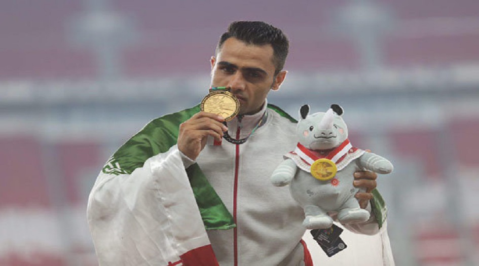 العداء الايراني حسين كيهاني يحرز ميدالية ذهبية