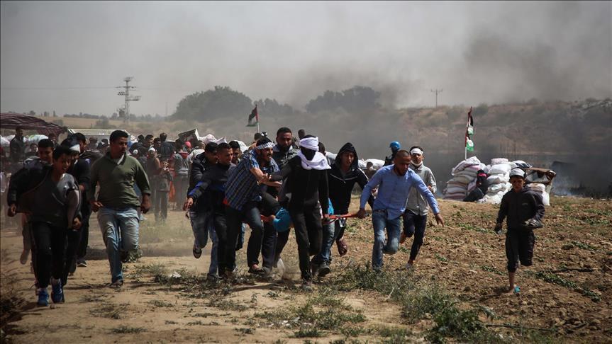 زخمی شدن دست کم 40 فلسطینی در مرز غزه