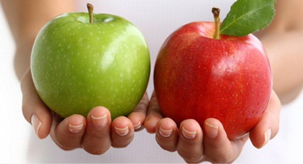 أيهما أفضل التفاح الأخضر أم الأحمر وماهو الفرق بينهما؟