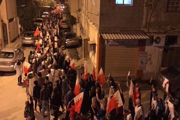 ادامه تظاهرات علیه رژیم آل خلیفه در مناطق مختلف بحرین