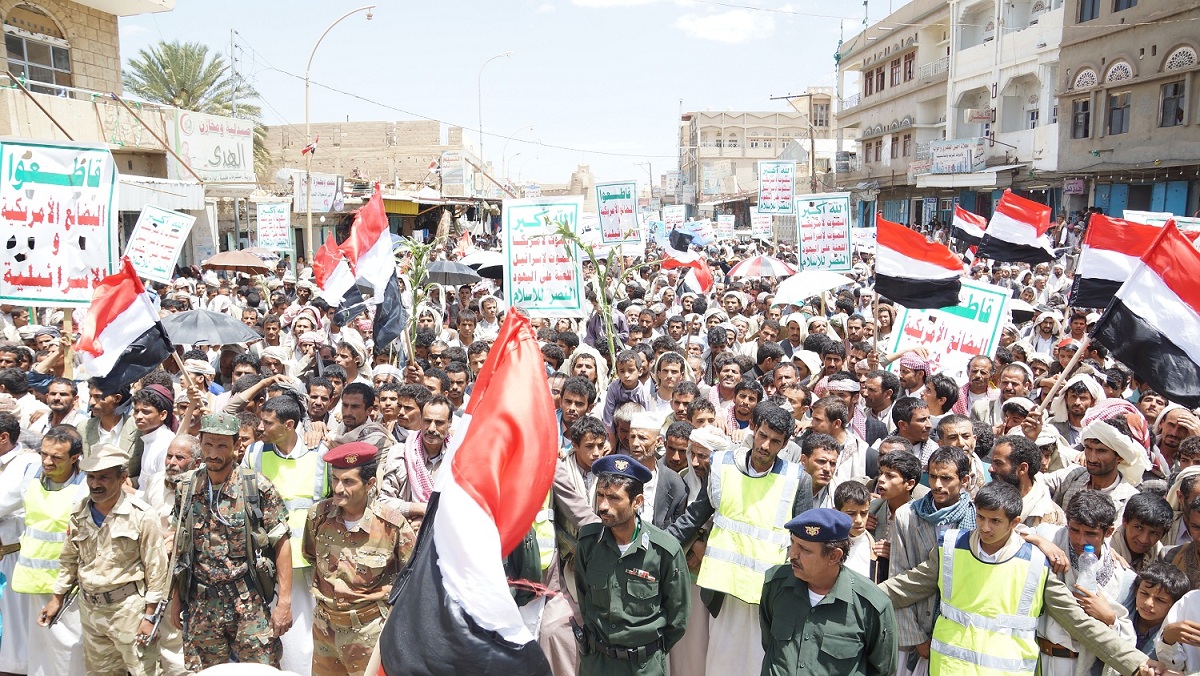 تظاهرات یمنیها در صعده علیه ائتلاف متجاوز سعودی