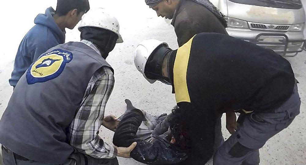 "الخوذ البيضاء" تجهز مسرحين للعرض الكيميائي في سوريا