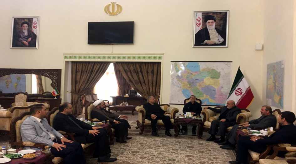 دیدار مشاور ارشد العبادی با سفیر ایران در عراق
