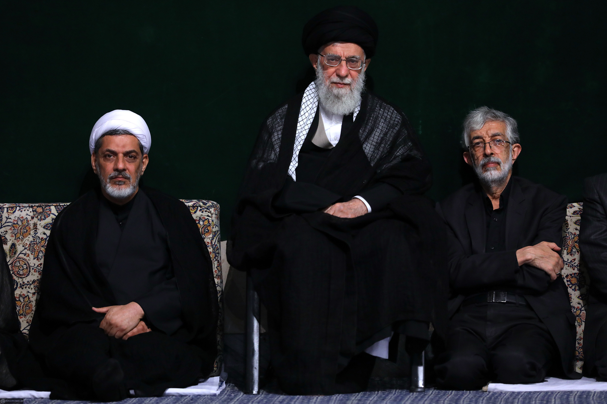 مراسم عزاداری شب تاسوعای حسینی باحضور رهبر انقلاب