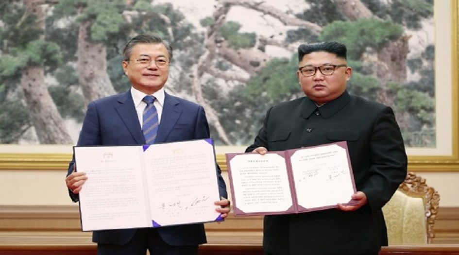 الرئاسة الكورية الجنوبية: زعيما الكوريتين يعلنان عملياً إنهاء حالة الحرب