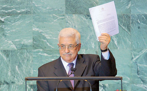  محمود عباس سيطالب دول العالم الاعتراف بالدولة الفلسطينية