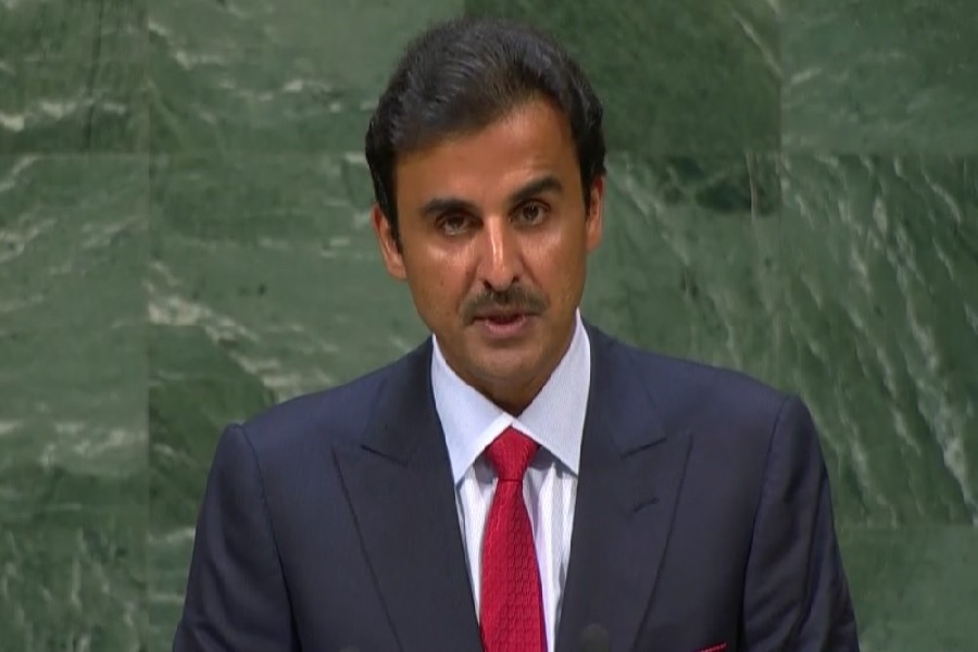 انتقاد امیر قطر از جامعه بین المللی درباره سوریه