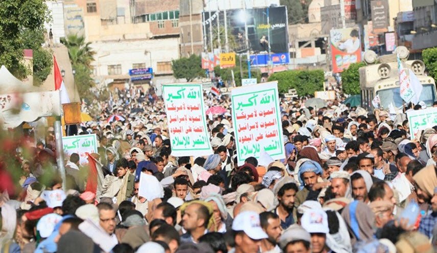 تظاهرات مردم صنعا علیه جنگ اقتصادی رژیم سعودی