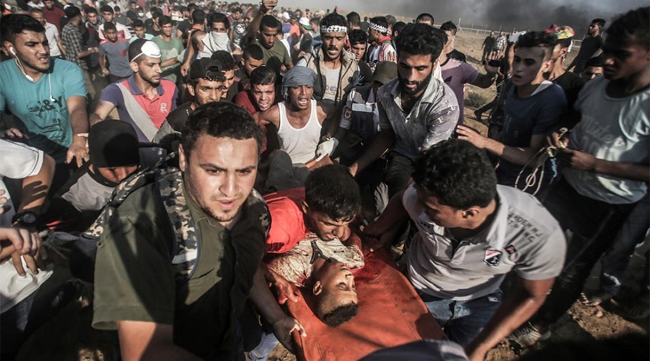  غزة تودع سبعة من شهدائها وتؤكد أن مسيرات العودة مستمرة