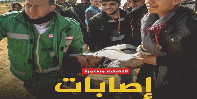 شهادت یک فلسطینی و زخمی شدن ۷ نفر بر اثر تیراندازی نظامیان صهیونیست در نوار غزه