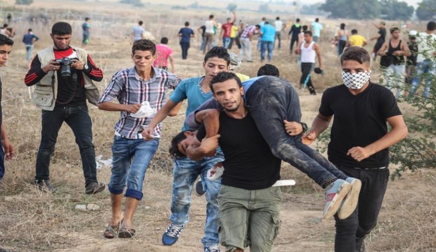 استشهاد 5 فلسطينيين واصابة 170 أخرين شرق غزة