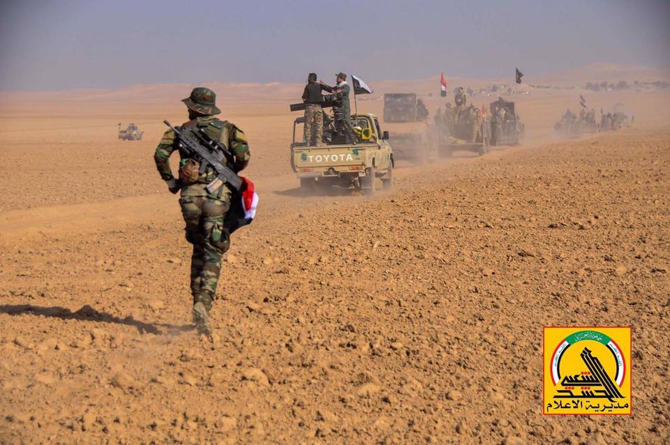 تقویت نیروهای بسیج مردمی عراق در مرز با سوریه