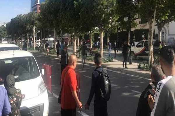 یک زن خود را در خیابانی در پایتخت تونس منفجر کرد