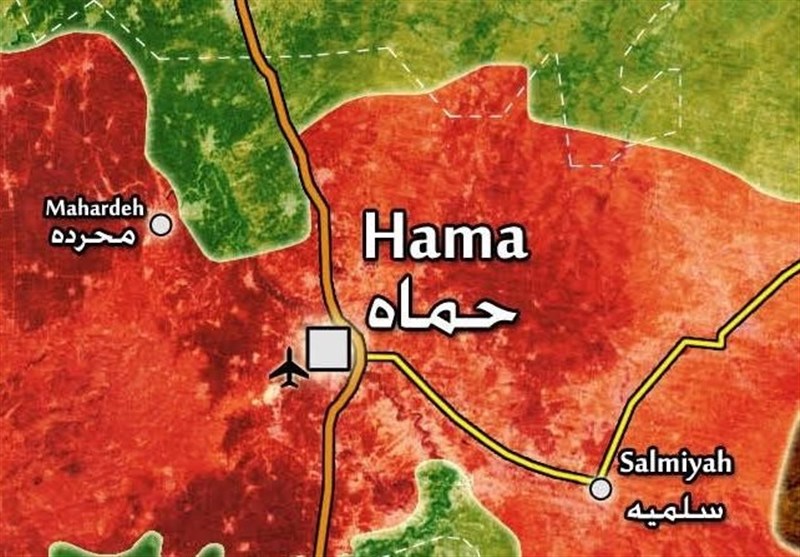 دفع حملات تروریست‌ها به مناطق نظامی در حماه