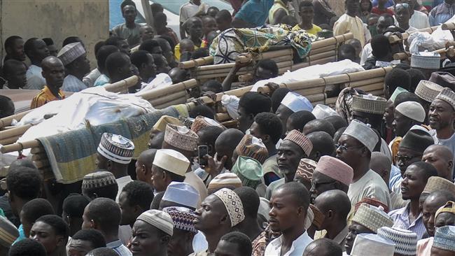 پیکر‌های ده نفر از شهدای اربعین در نیجریه تشییع شد