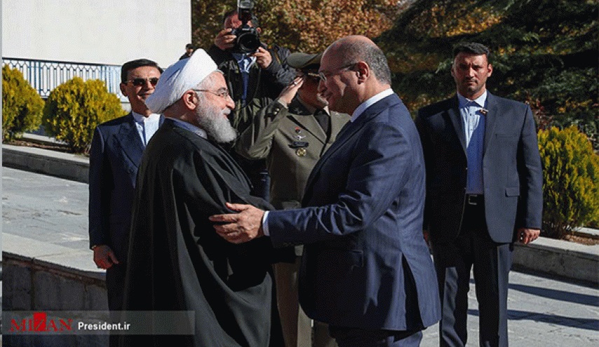 مزاح دبلوماسي بين الرئيسين الإيراني والعراقي حول تعاون البلدين!