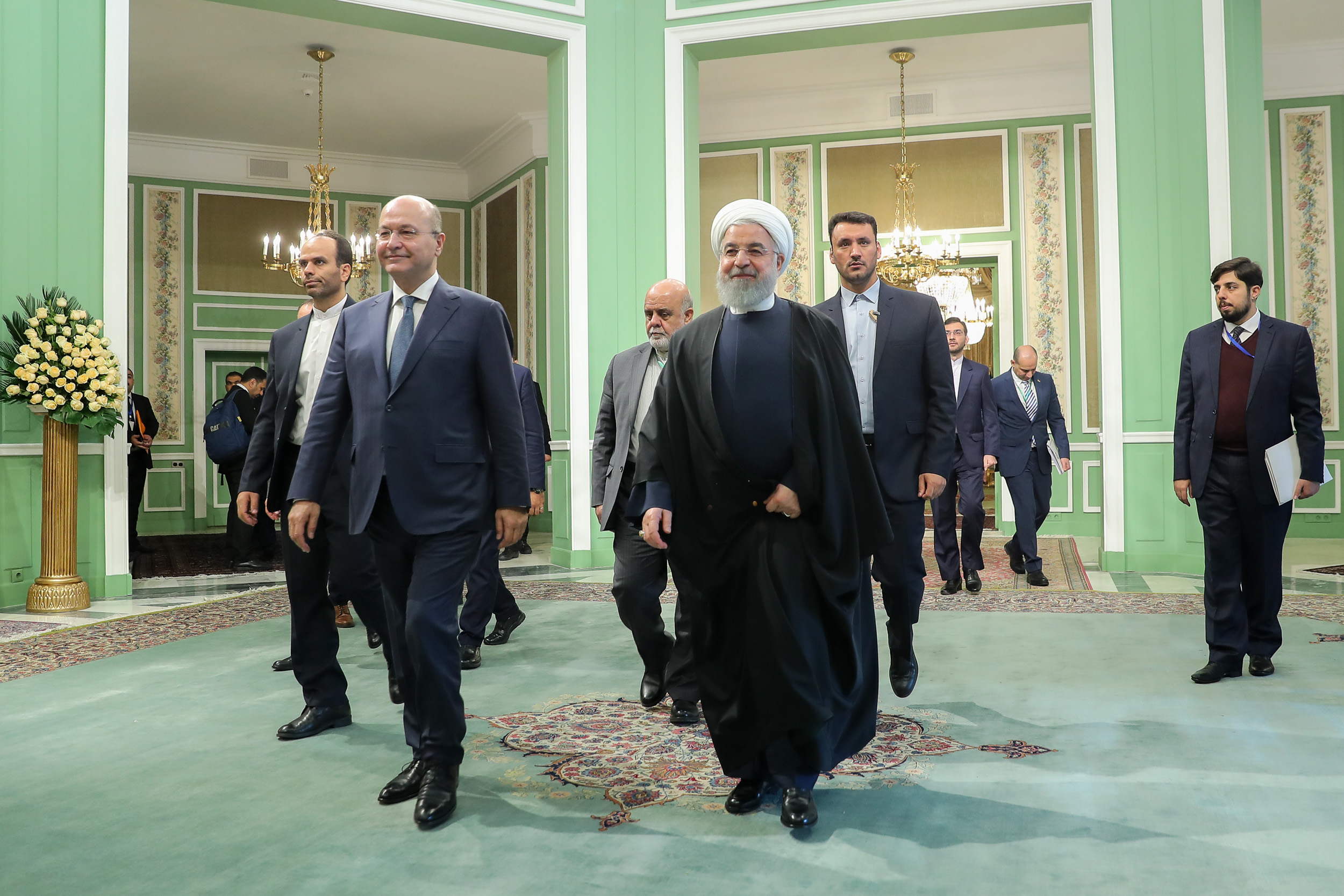 الرئيس العراقي يختتم زيارته الى طهران ويتوجه الى الرياض