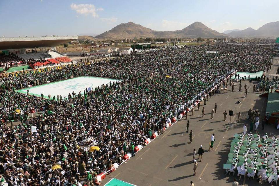 حضور گسترده مردم یمن در مراسم سالروز ولادت پیامبر اکرم (ص)