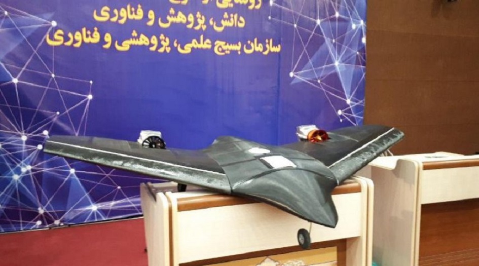 ايران... إزاحة الستار عن طائرة مسيرة جديدة محلية الصنع+ صور