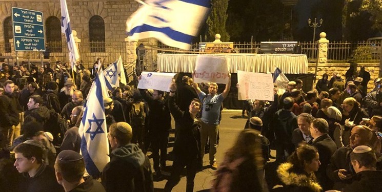 تظاهرات صهیونیست‌ها علیه نتانیاهو