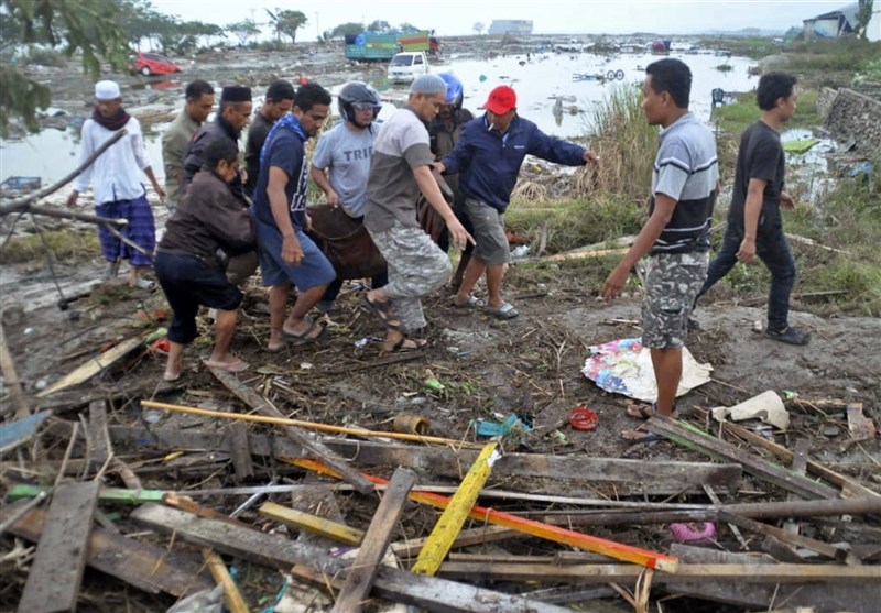 افزايش قربانيان سونامی در اندونزی به 222 نفر