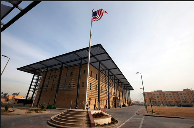 استهداف السفارة الامريكية في بغداد عقب زيارة ترامب