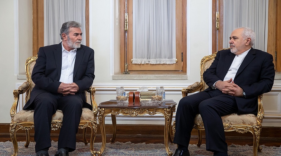  النخالة التقى ظريف في طهران: إيران مدافع حقيقي عن الشعب الفلسطيني