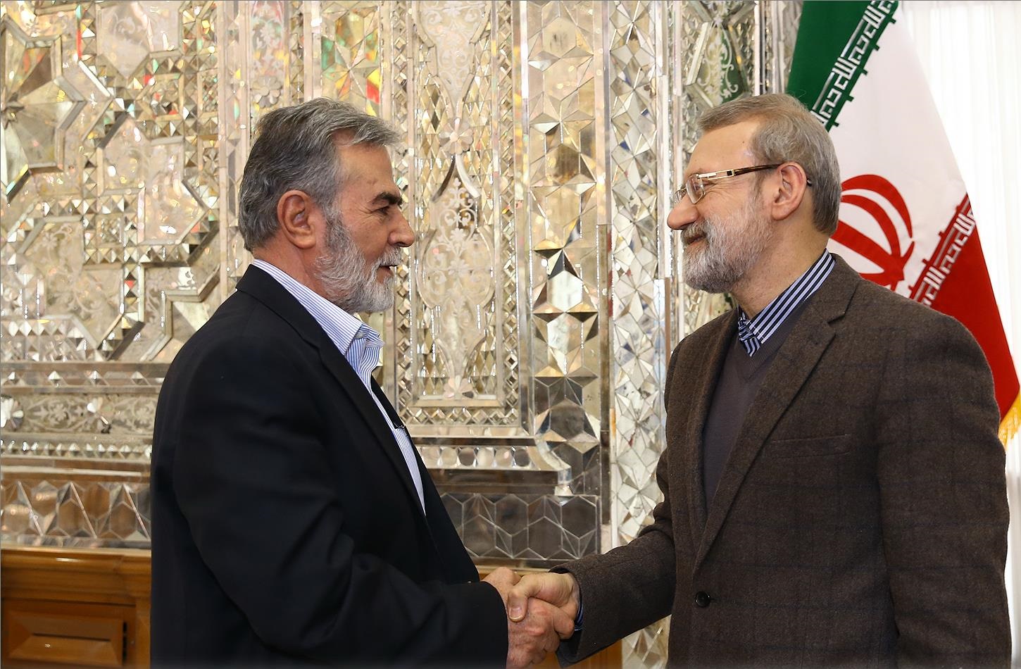 دیدار دبیرکل جنبش جهاد اسلامی فلسطین با علی لاریجانی 