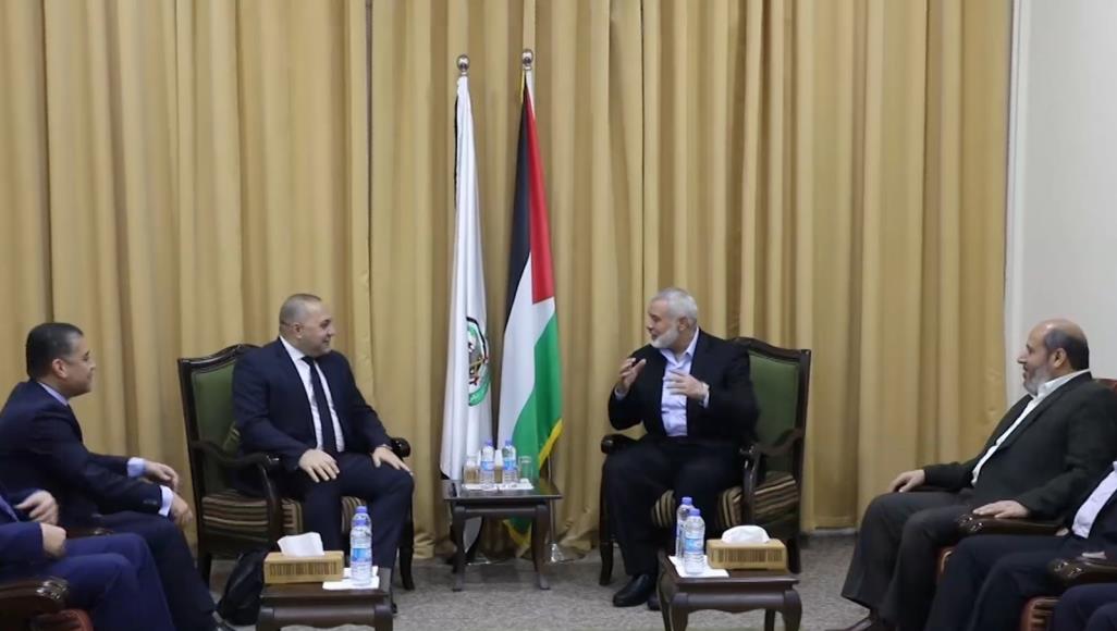 دیدار هیئت امنیتی مصر با مسئولان فلسطینی در نوار غزه