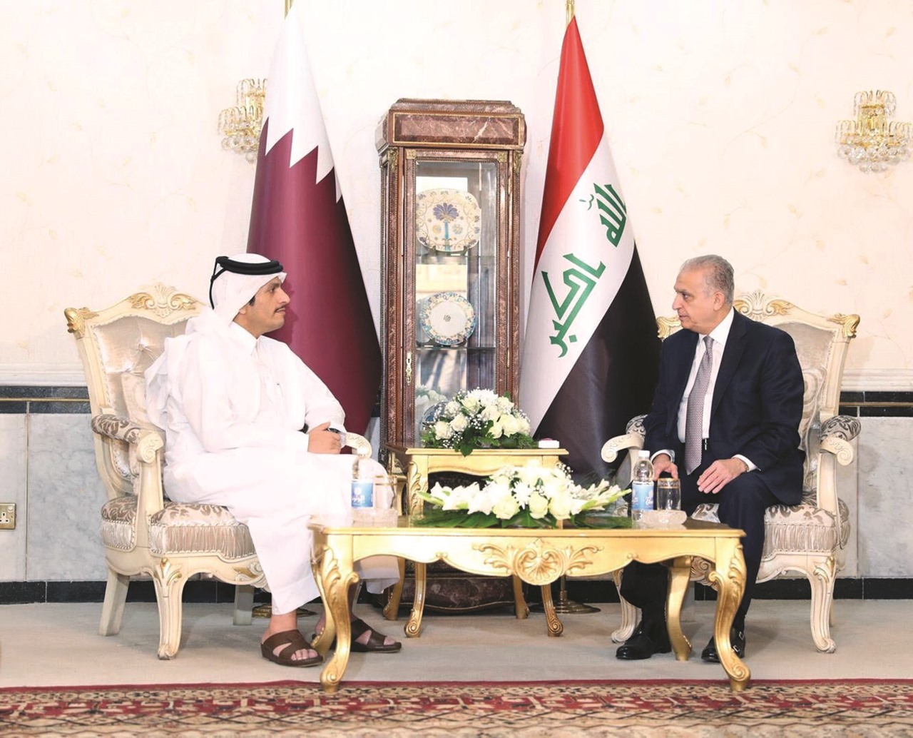 تاکید وزیران خارجه عراق و قطر بر گسترش همکاری بین دو کشور 