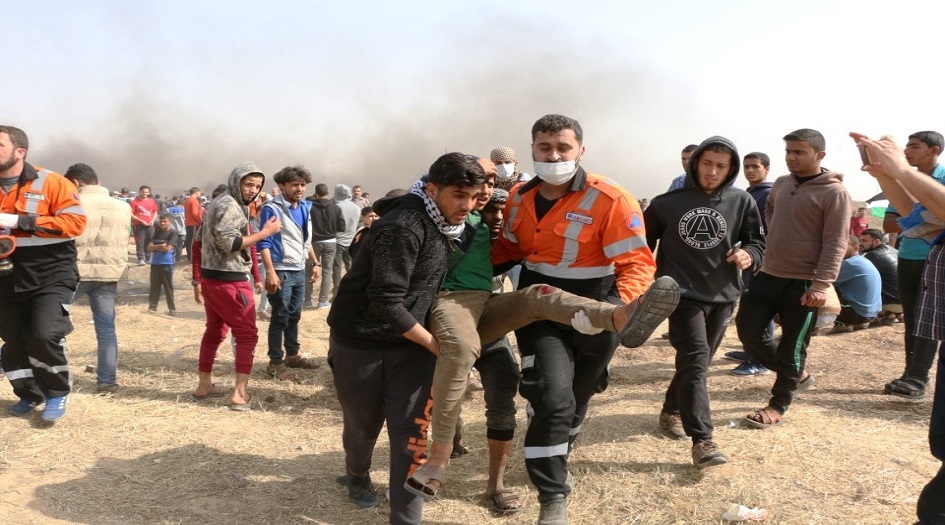 شهيدة و 25 إصابة خلال مسيرات العودة على حدود غزة
