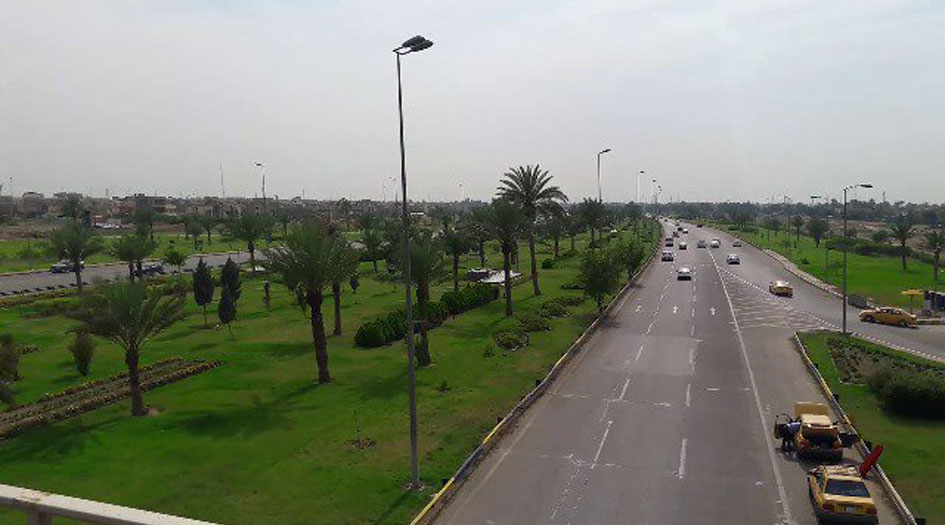 اعادة فتح شارع محاذي لطريق مطار بغداد الدولي