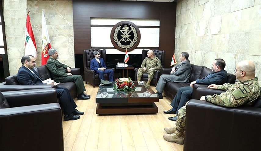 دیدار سفیر ایران در لبنان با فرمانده ارتش این کشور