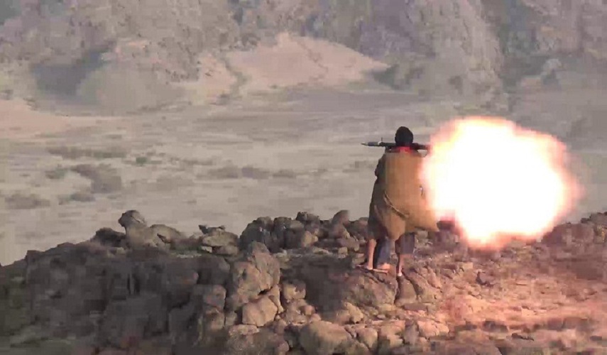القوات اليمنية تستهدف مواقع مرتزقة العدوان السعودي في الجوف