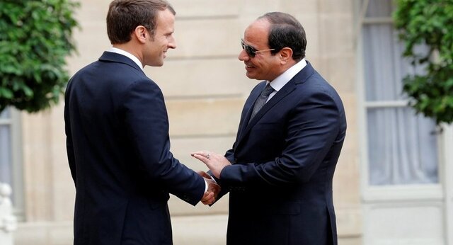 ماکرون: دیدگاه فرانسه و مصر درباره راه‌حل در سوریه مشترک است