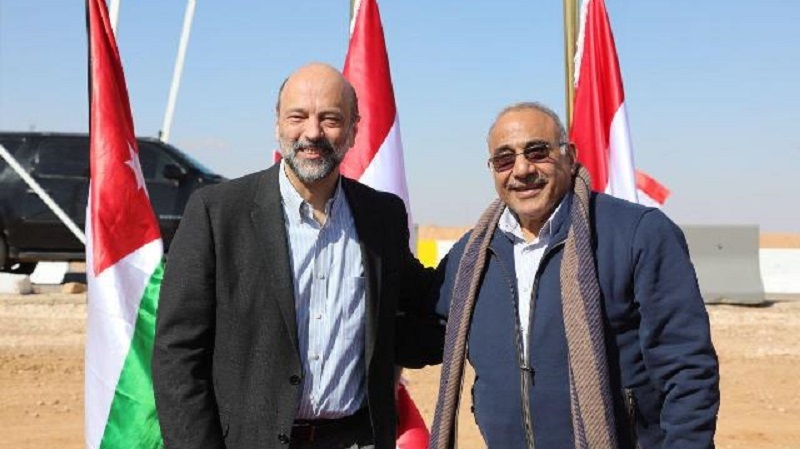 دیدار نخست وزیران عراق و اردن در مرز دوکشور
