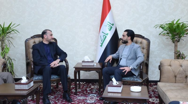 دیدار امیرعبداللهیان با رئیس مجلس نمایندگان عراق در بغداد