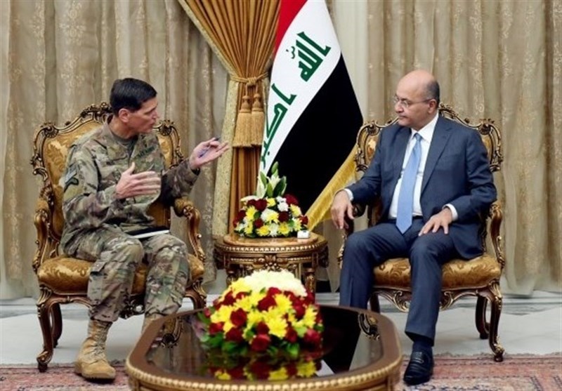 دیدار فرمانده نیروهای مرکزی آمریکا با رئیس‌جمهور و رئیس پارلمان عراق